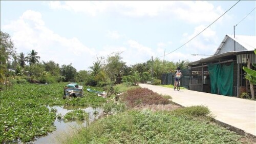 Ca Mau: Tasarea drumurilor are loc la începutul sezonului uscat.