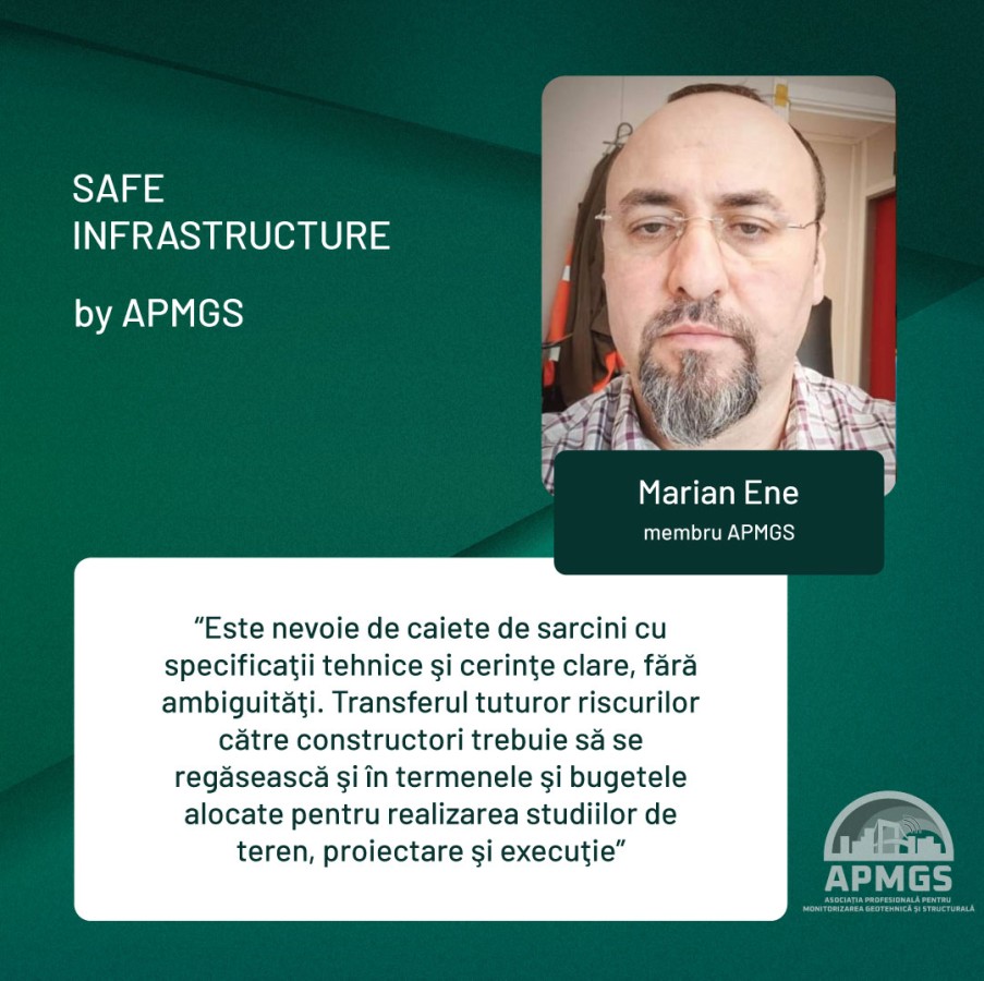 #SafeInfrastructure: Marian Ene, membru APMGS