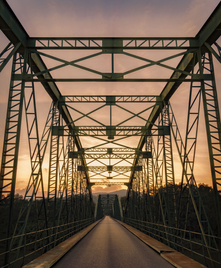 beautiful-vertical-shot-bridge-sunset